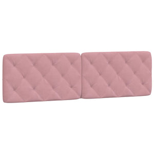 Letto con Materasso Rosa 180x200 cm in Velluto 3208675