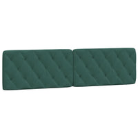 Letto con Materasso Verde Scuro 200x200 cm Velluto 3208679