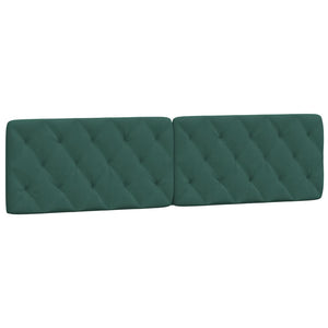 Letto con Materasso Verde Scuro 200x200 cm Velluto 3208679