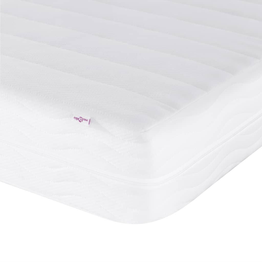 vidaXL Letto con Materasso Bianco 180x200 cm in Similpelle