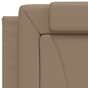 Letto Viana con Materasso Cappuccino 80x200 cm Similpelle 3208758