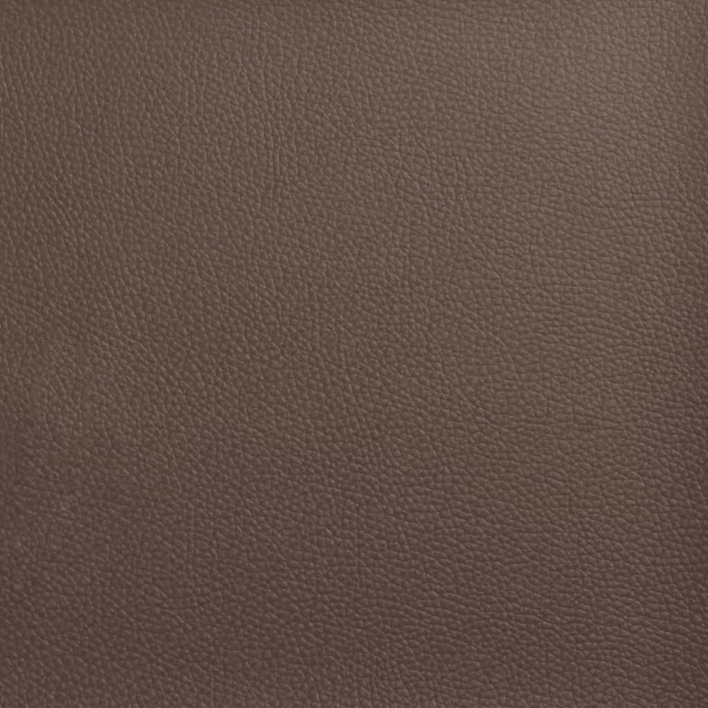 Letto Viana con Materasso Marrone 100x200cm in Similpelle 3208777