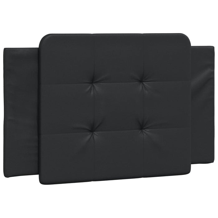 Giroletto senza Materasso-Struttura Letto Zadar Nero 80x200 cm in Similpelle 472167