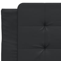 Giroletto senza Materasso-Struttura Letto Zadar Nero 90x190 cm in Similpelle 505327