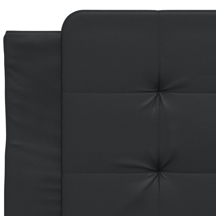 Giroletto senza Materasso-Struttura Letto Zadar Nero 90x190 cm in Similpelle 505327