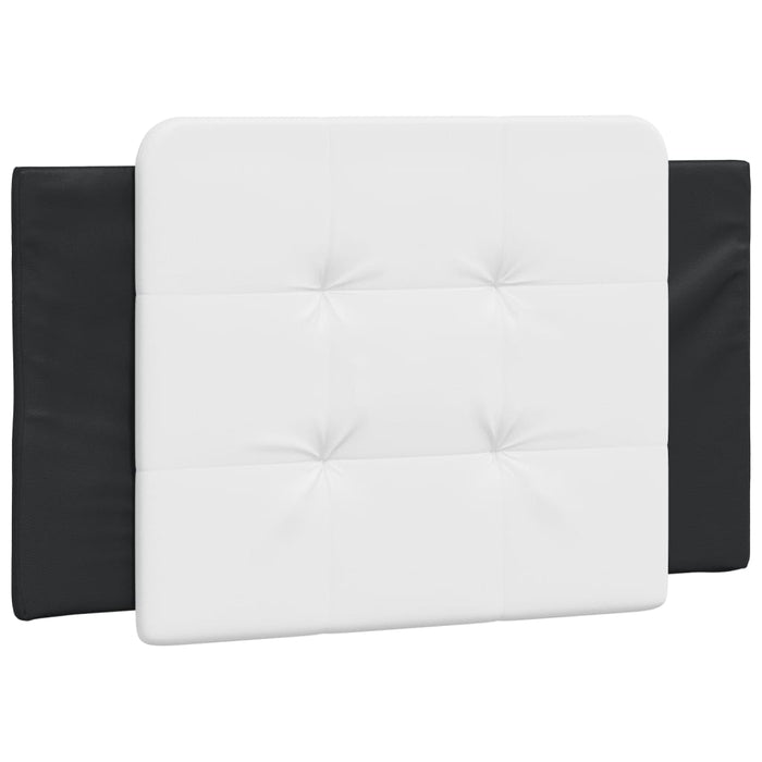 vidaXL Letto con Materasso Nero e Bianco 90x200 cm in Similpelle