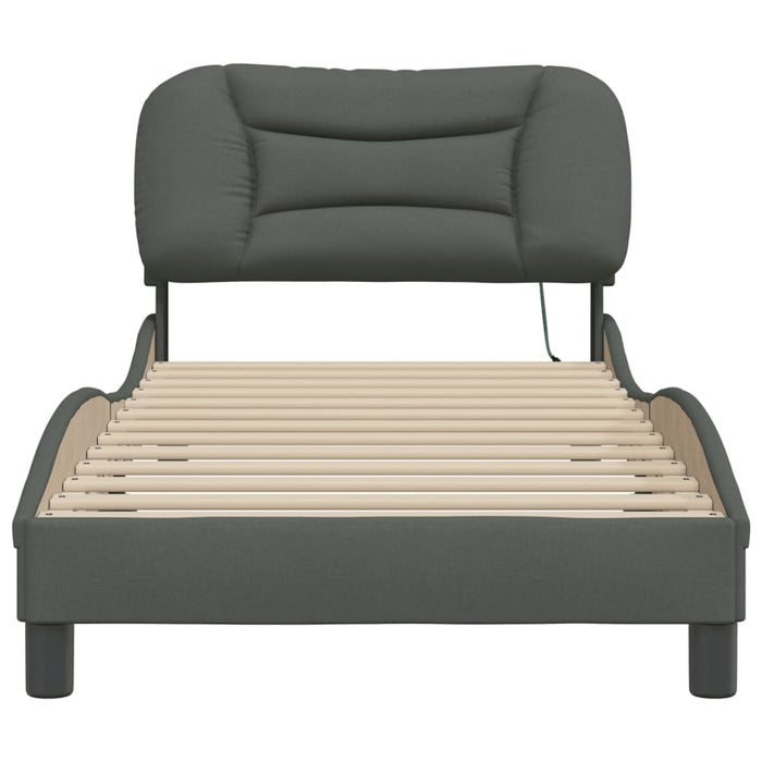 Giroletto con LED senza Materasso Hvar 80x200 cm Tessuto 3213663