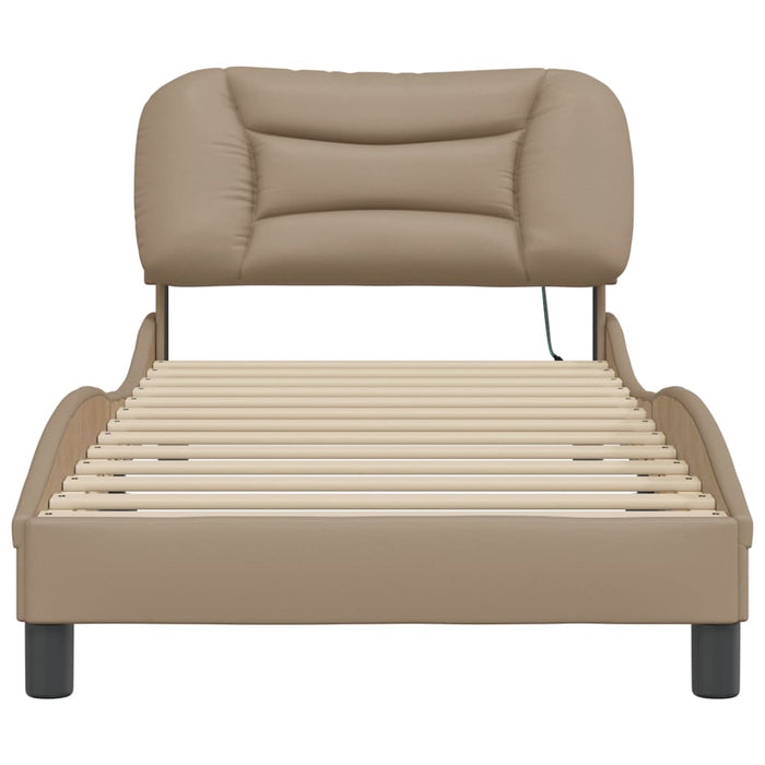 Giroletto con LED senza Materasso Hvar Cappuccino 80x200 cm 3213896