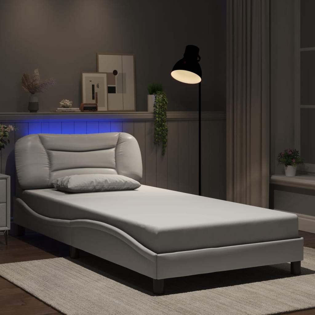Giroletto con LED senza Materasso Hvar Bianco 100x203 cm