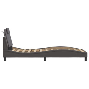 Giroletto Viana con LED senza Materasso Grigio 90x190 cm 3213990