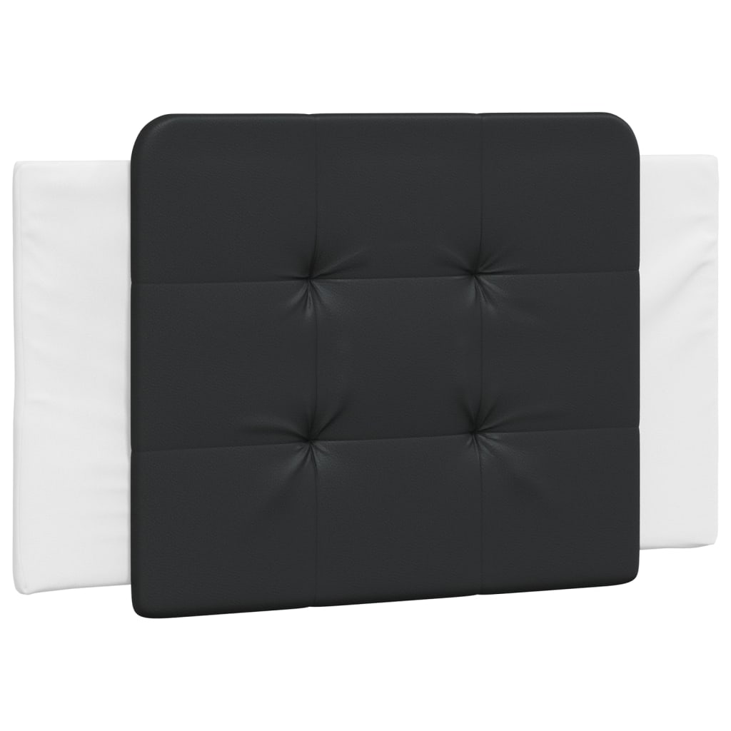 Giroletto con LED senza Materasso-Struttura Letto Zadar Bianco e Nero 100x200 cm