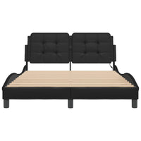 Giroletto con LED senza Materasso Zadar Nero 140x190 cm 3214103