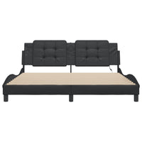 Giroletto con LED senza Materasso Zadar Nero 180x200 cm 3214124