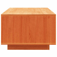 Tavolino da Salotto-Tavolino da soggiorno-Tavolo Marrone Cera 110x50x33,5cm Massello di Pino