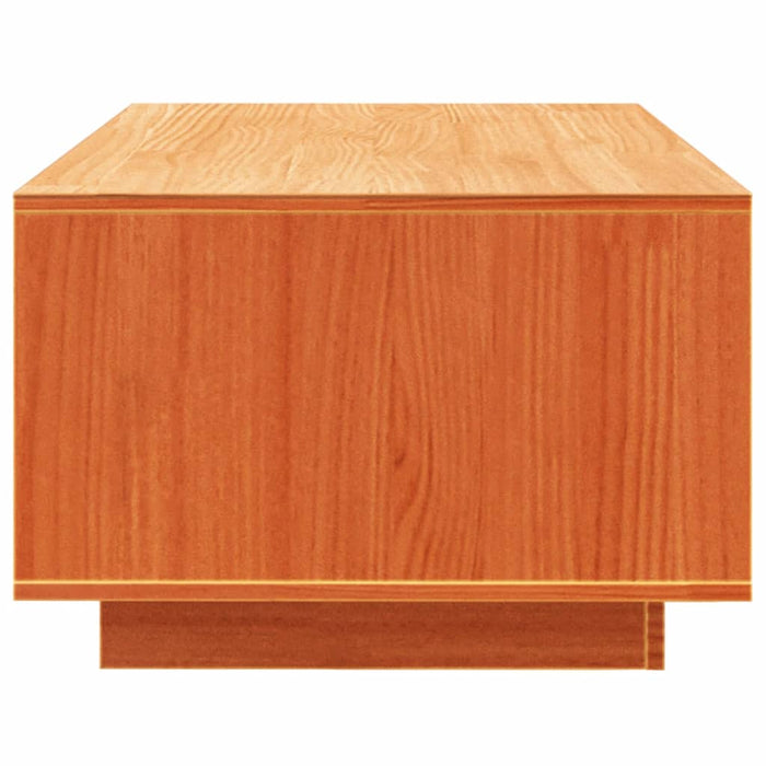 Tavolino da Salotto Marrone Cera 110x50x33,5cm Massello di Pino 844135