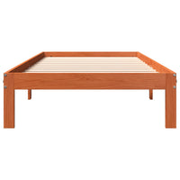 Letto senza Materasso Marrone Cera 100x200 cm in Legno di Pino 844169