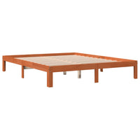 Letto senza Materasso Marrone Cera 180x200 cm in Legno di Pino 844174
