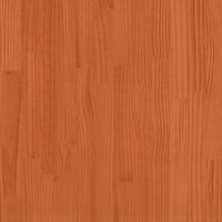Testiera-Testata-Testiera Decorativa Marrone Cera 100 cm in Legno Massello di Pino 849460