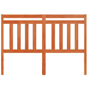 Testiera Marrone Cera 135 cm in Legno Massello di Pino 844180