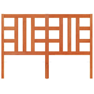 Testiera Marrone Cera 135 cm in Legno Massello di Pino 844190