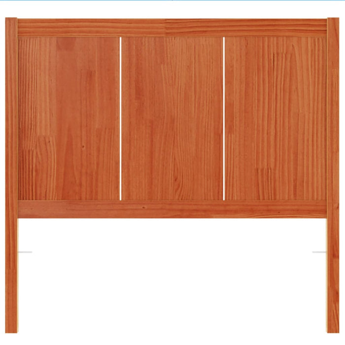 Testiera Marrone Cera 100 cm in Legno Massello di Pino 844238