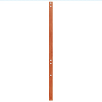 Testiera Marrone Cera 100 cm in Legno Massello di Pino 844238