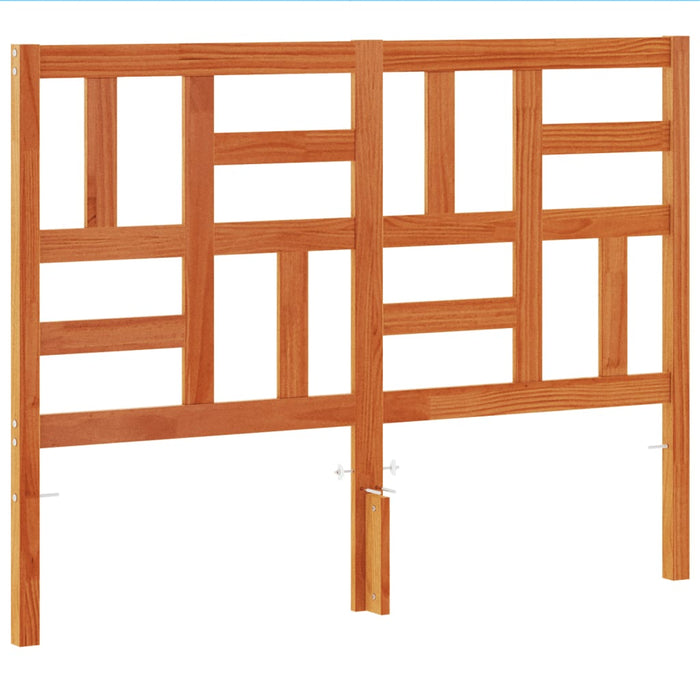 Testiera Marrone Cera 160 cm in Legno Massello di Pinocod mxl 111629