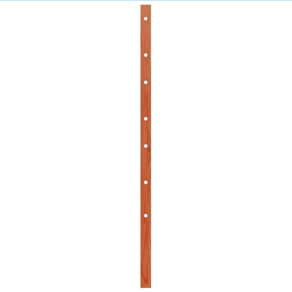 Testiera Marrone Cera 100 cm in Legno Massello di Pino 844321