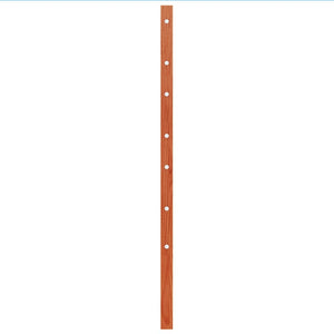 Testiera Marrone Cera 100 cm in Legno Massello di Pino 844321