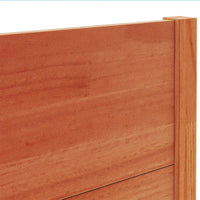 Testiera Marrone Cera 100 cm in Legno Massello di Pino 844321