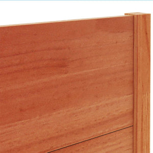 Testiera Marrone Cera 100 cm in Legno Massello di Pino 844321