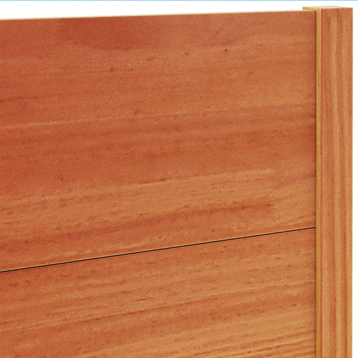 Testiera Marrone Cera 135 cm in Legno Massello di Pino 844323