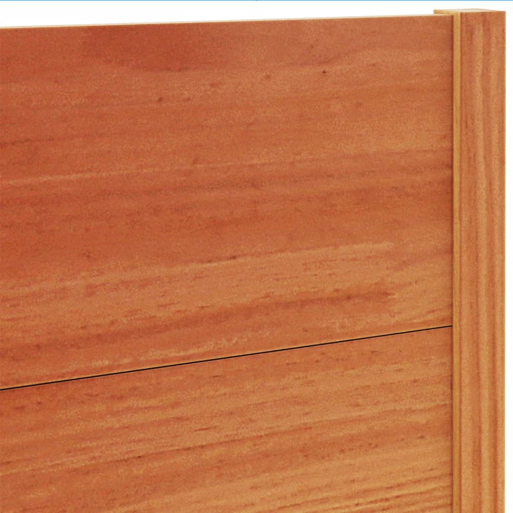 Testiera Marrone Cera 160 cm in Legno Massello di Pino 844326