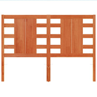 Testiera Marrone Cera 135 cm in Legno Massello di Pino 844333