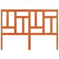 Testiera Marrone Cera 140 cm in Legno Massello di Pino 844364