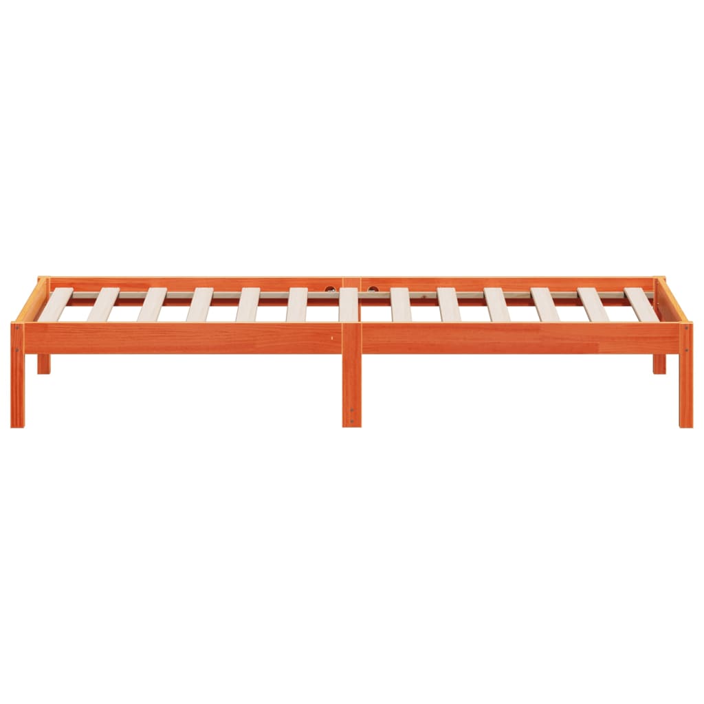 Dormeuse senza Materasso Marrone Cera 90x200 cm Legno di Pino