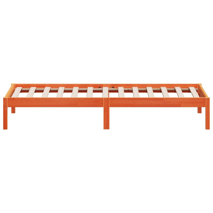 Dormeuse senza Materasso Marrone Cera 90x200 cm Legno di Pino 844405