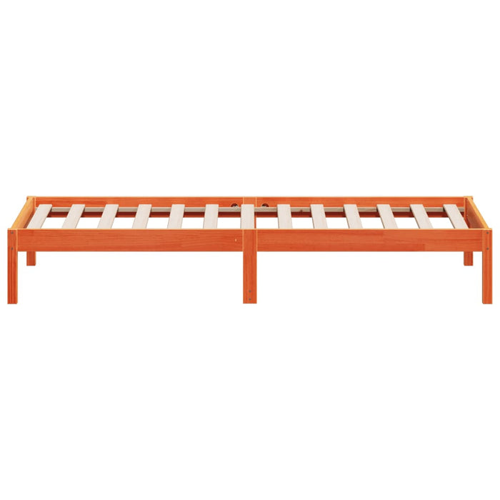 Dormeuse senza Materasso Marrone Cera 80x200 cm Legno di Pino