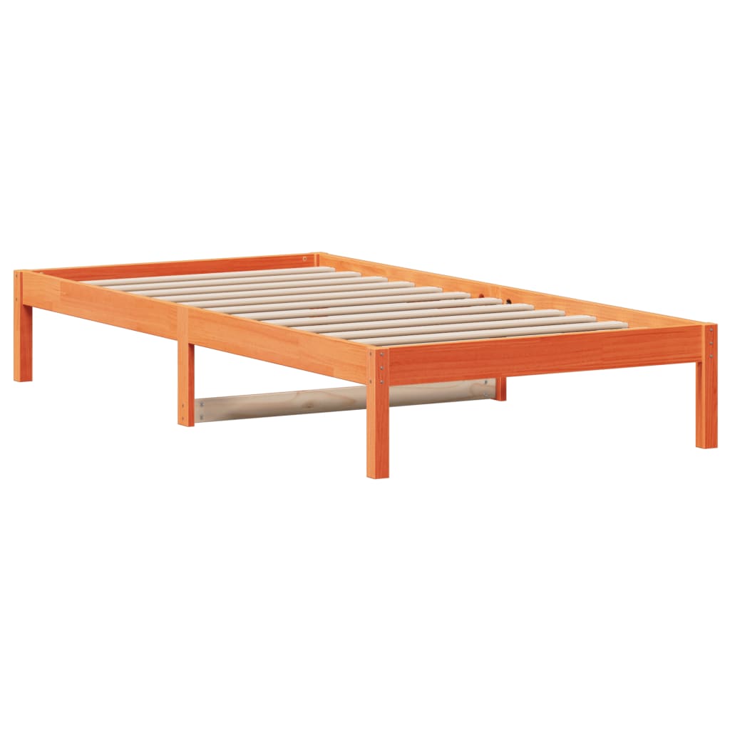 Dormeuse senza Materasso Marrone Cera 80x200 cm Legno di Pino