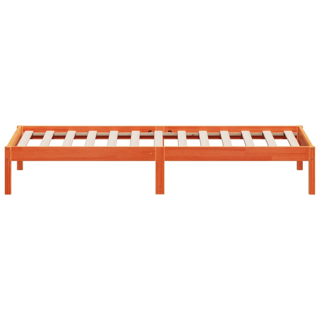 Dormeuse senza Materasso Marrone Cera 90x190 cm Legno di Pino