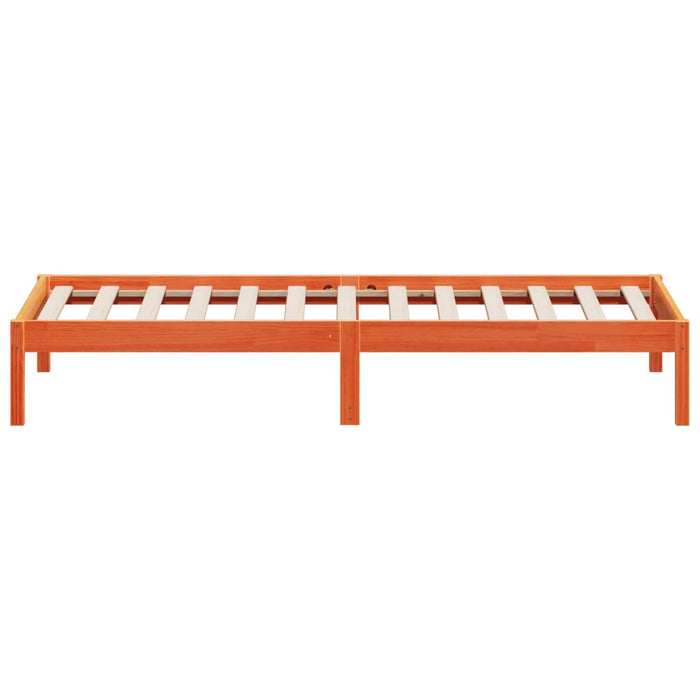 Dormeuse senza Materasso Marrone Cera 90x190 cm Legno di Pino 844407
