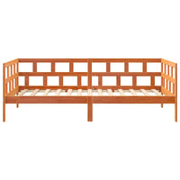 Dormeuse senza Materasso Marrone Cera 90x200 cm Legno di Pino 844408