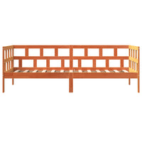Dormeuse senza Materasso Marrone Cera 90x200 cm Legno di Pino 844408