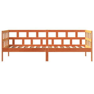 Dormeuse senza Materasso Marrone Cera 90x200 cm Legno di Pino 844408