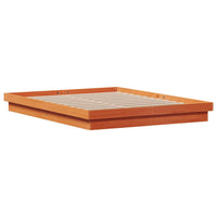 Giroletto LED Marrone Cera 150x200 cm in Legno Massello di Pino 844415