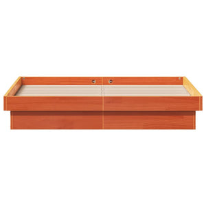 Giroletto LED Marrone Cera 120x190 cm in Legno Massello di Pino 844421