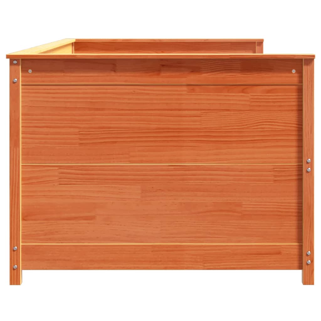 Dormeuse senza Materasso Marrone Cera 100x200 cm Legno di Pino 844437