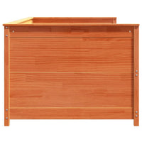 Dormeuse senza Materasso Marrone Cera 100x200 cm Legno di Pino 844437