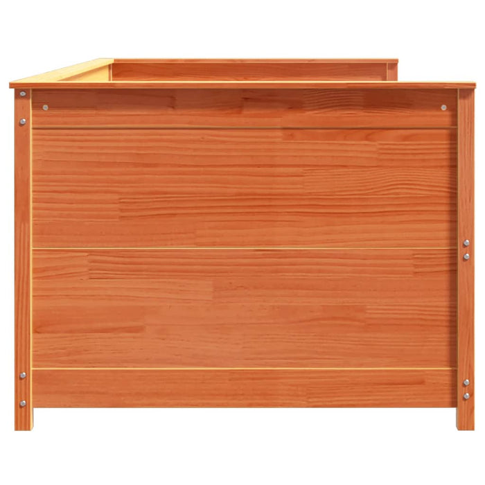 Dormeuse senza Materasso Marrone Cera 100x200 cm Legno di Pino 844437