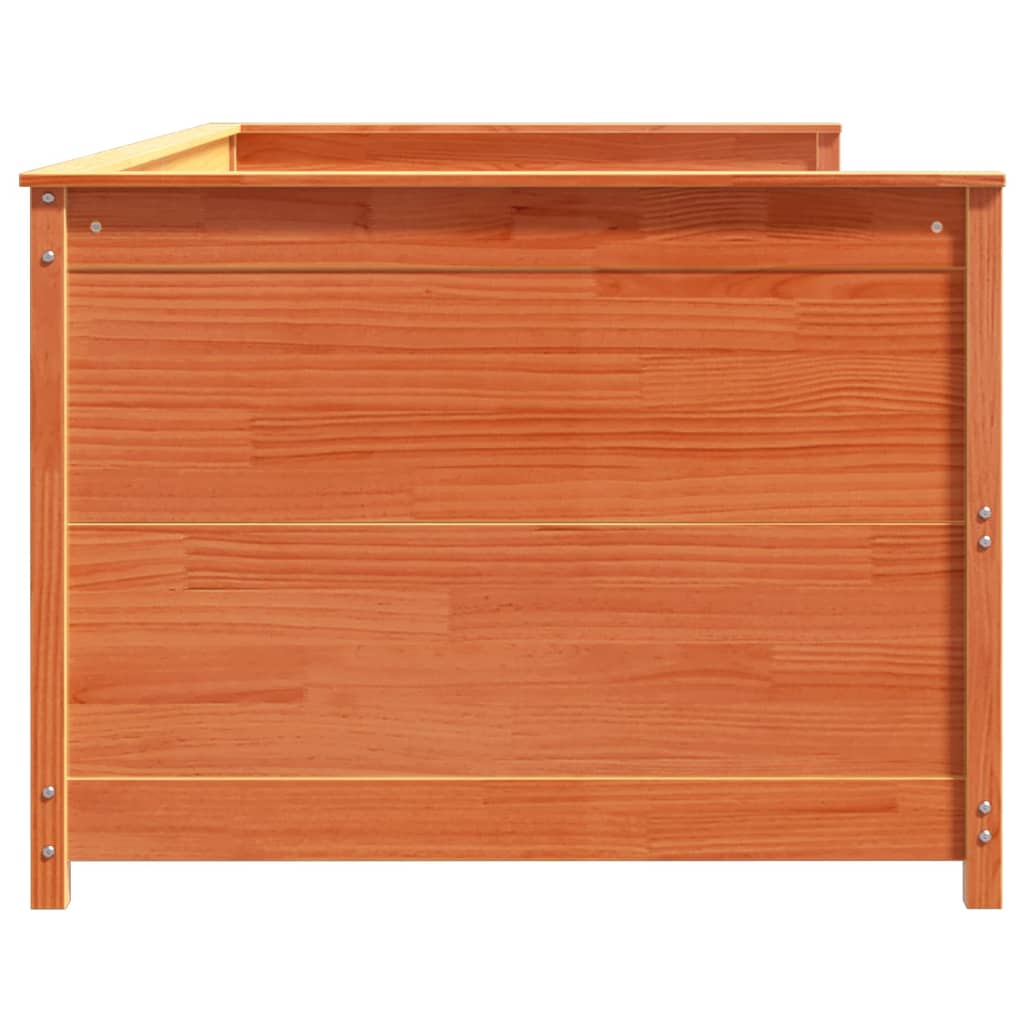 Dormeuse senza Materasso Marrone Cera 90x200 cm Legno di Pino 844438